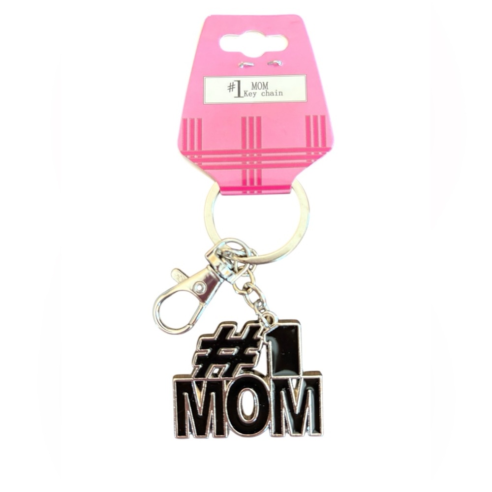 #1 Mom Key Ring